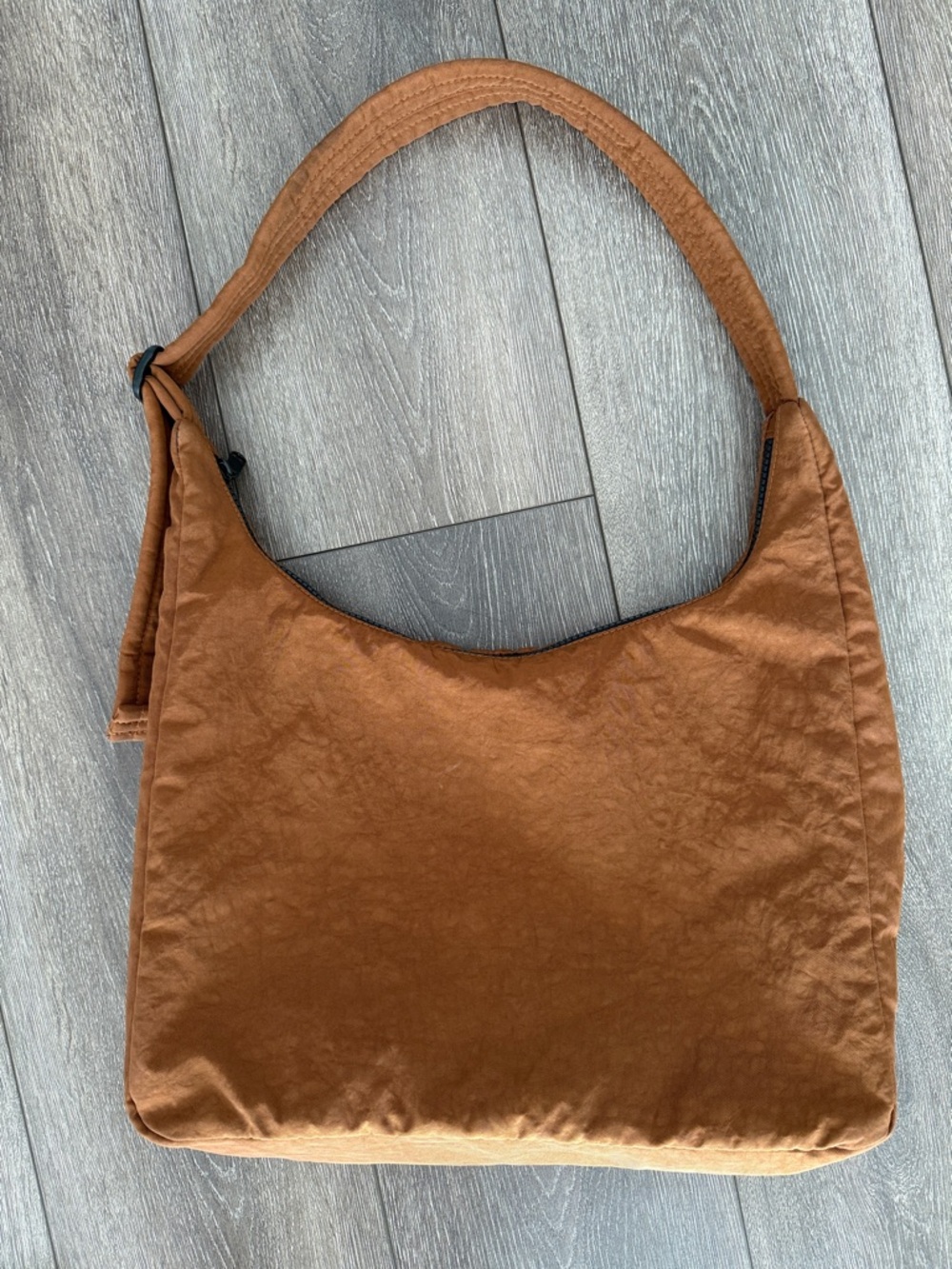 BAGGU Brown Nylon Shoulder Bag - Picture 2 of 5